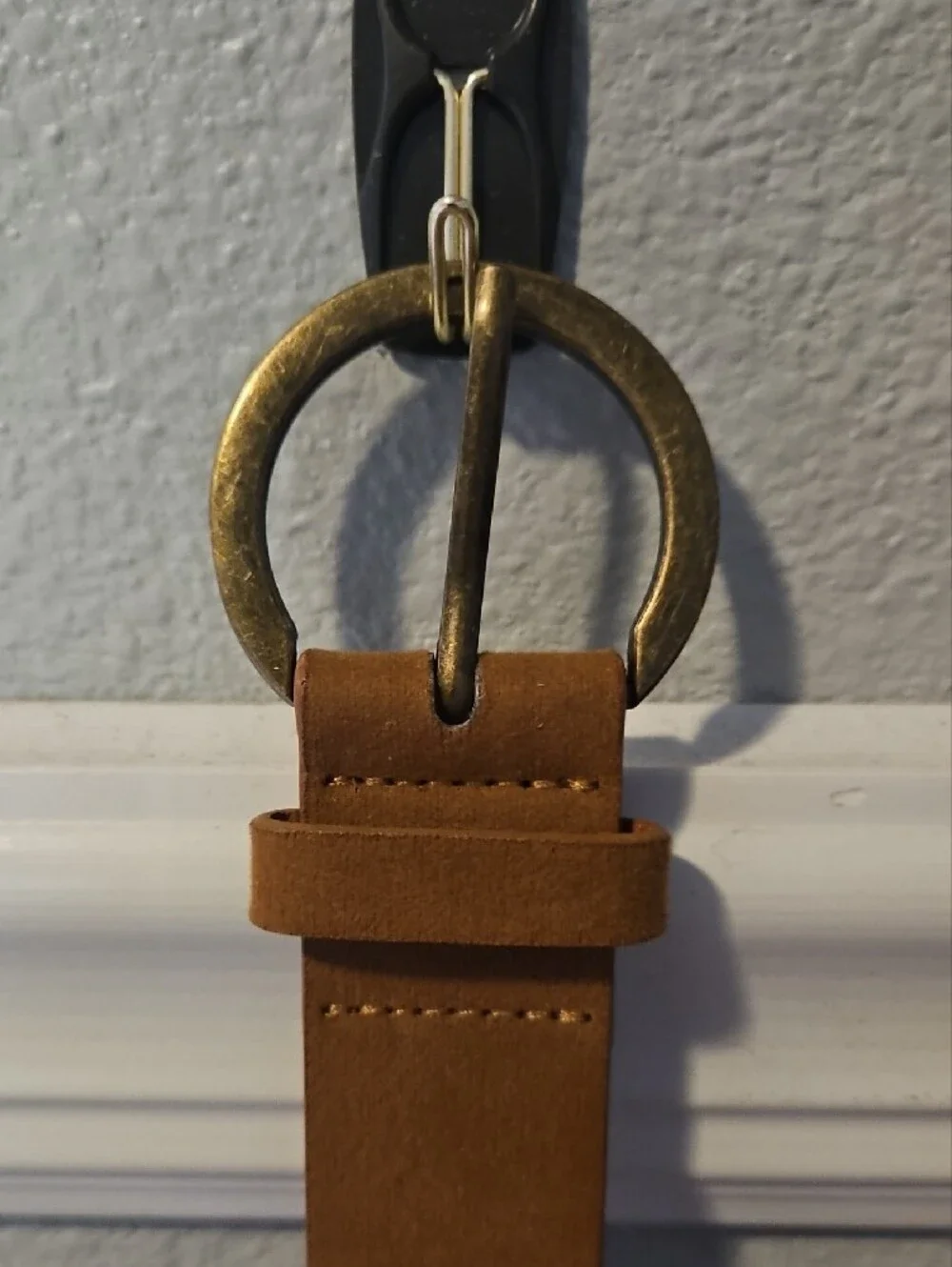 NWOT Wallflower Brown Leather Belt with Silver Floral Studs